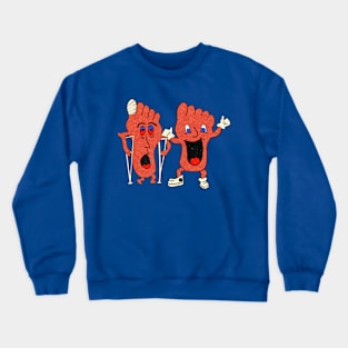 Happy Foot Sad Foot, Together At Last Crewneck Sweatshirt